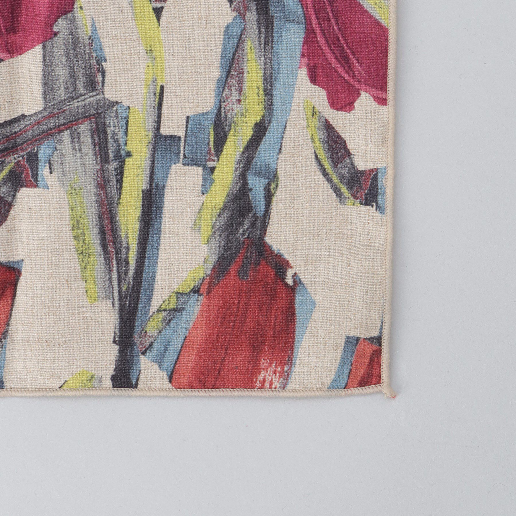 212 KITCHEN STORE「ランチョンマット フラワータッチ レッド」|食器・キッチングッズ|