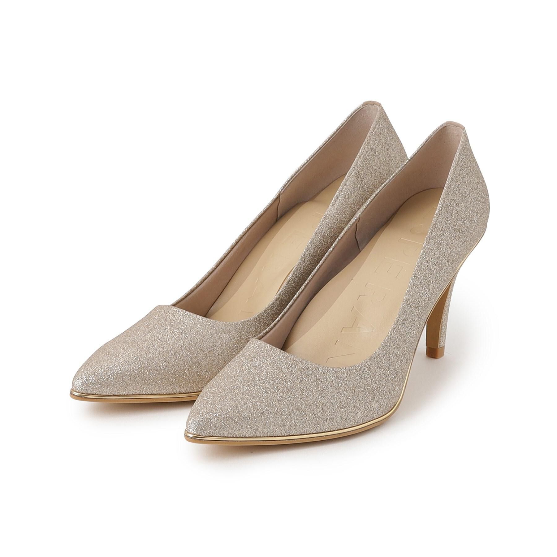 ESPERANZA「【12時間パンプス】約8.5㎝／ラメ素材　歩きやすくて疲れにくい」|パンプス|