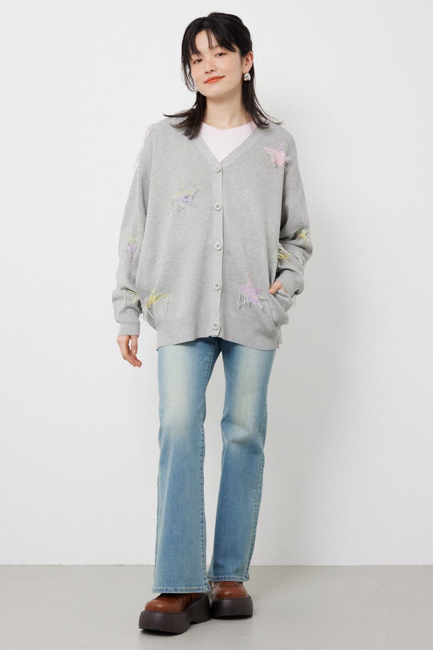 RODEO CROWNS「スター柄ニットカーディガン」|カーディガン|