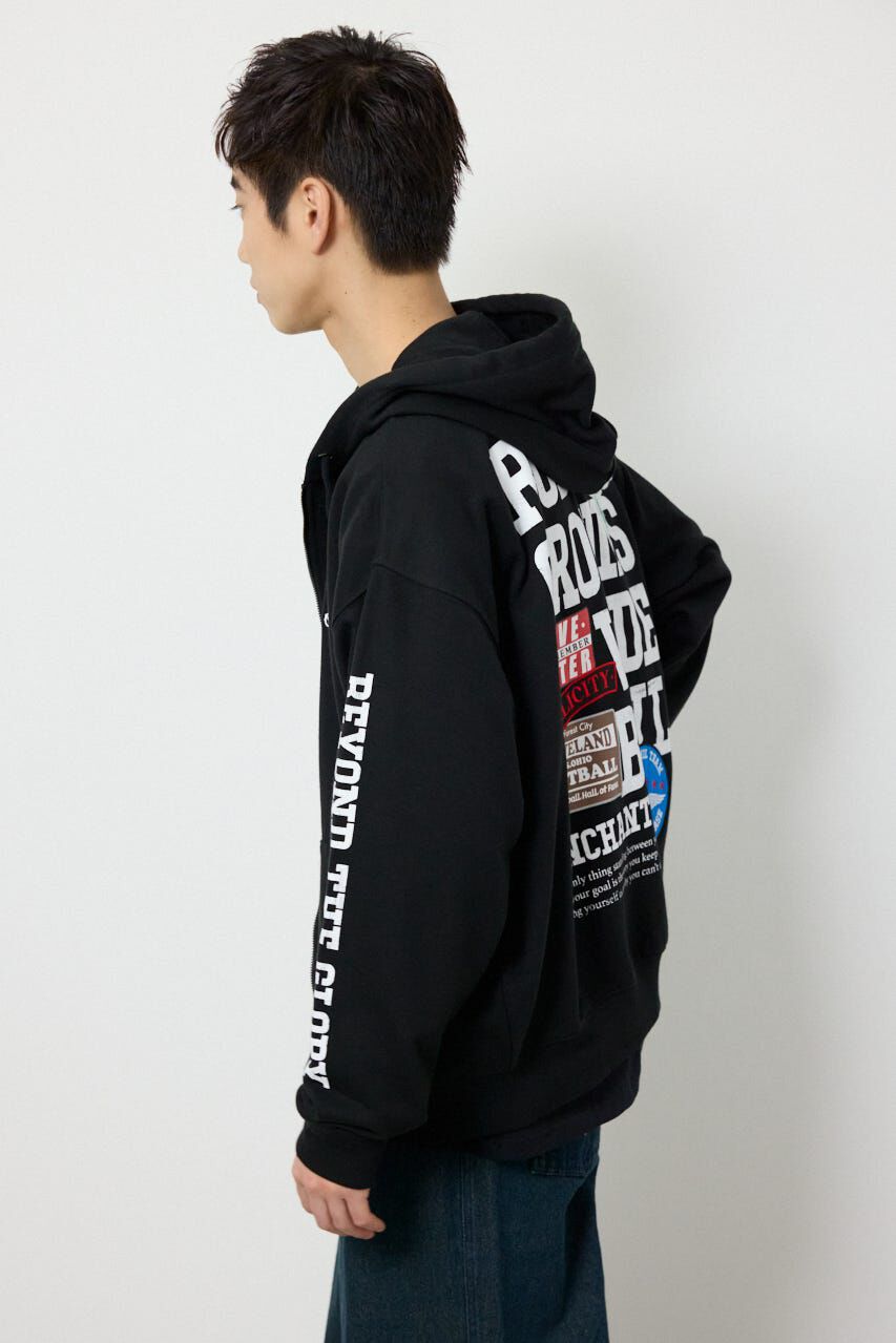 RODEO CROWNS「タイポグラフィーZIPパーカー」|パーカー|