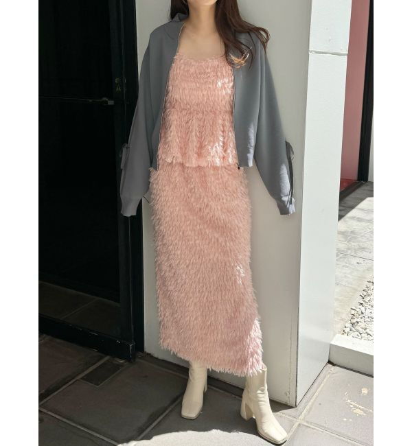 CALNAMUR「FEATHER LIKE TIGHT SK/フェザーライクタイトスカート【セットアップ対応商品】」|スカート|