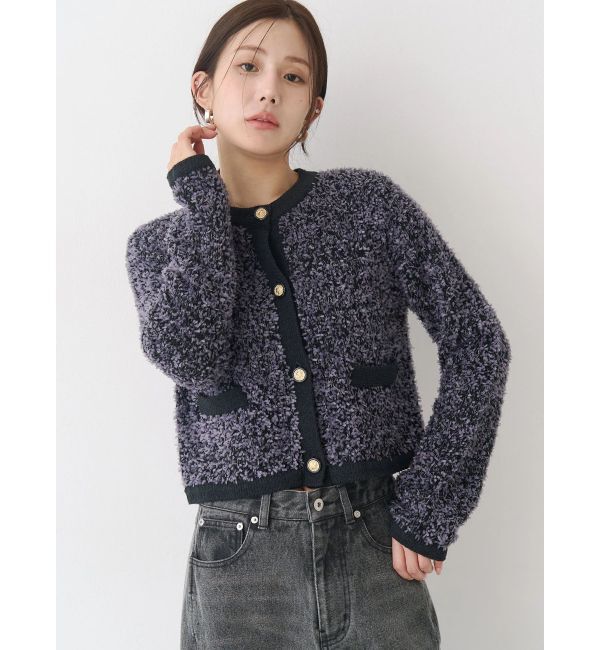 CALNAMUR「ファンシーヤーンクラシカルニットカーディガン」|Tシャツ・カットソー|