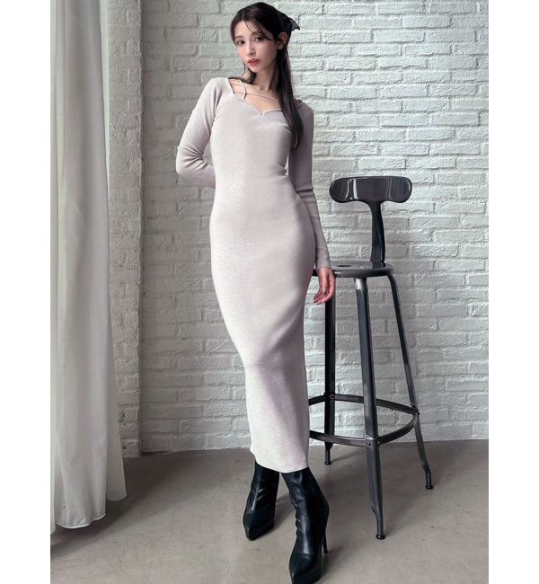 RESEXXY「ナローストラップリブワンピース」|ワンピース|