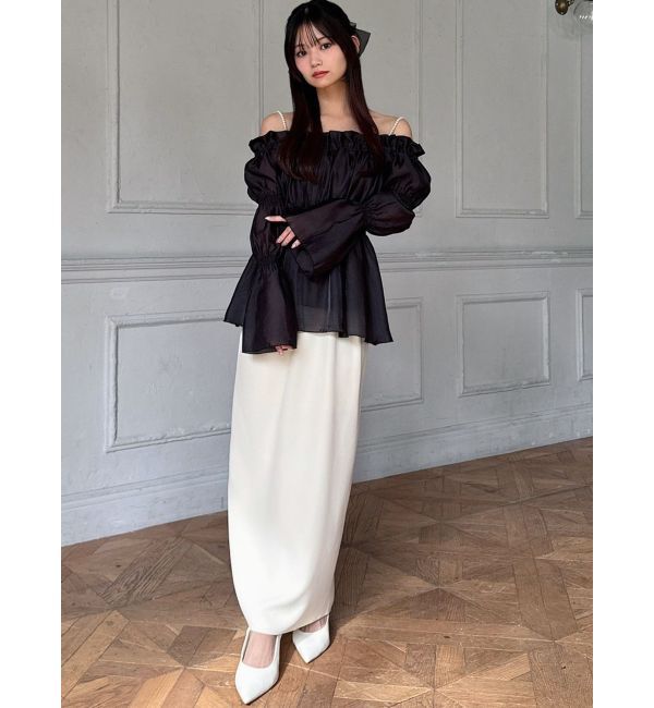 RESEXXY「ドレープデザインペンシルスカート」|スカート|