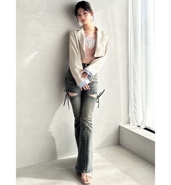 RESEXXY「レイヤードクロップドジャケット」|その他|