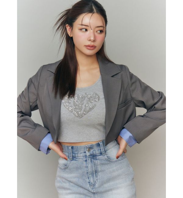 RESEXXY「レイヤードクロップドジャケット」|その他|