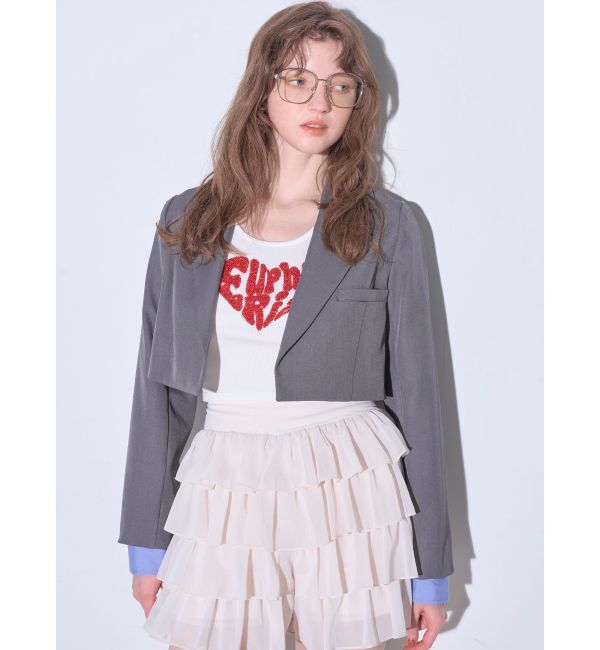 RESEXXY「レイヤードクロップドジャケット」|その他|