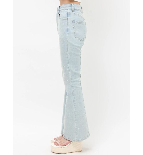 RESEXXY「ラインストーンデニムパンツ」|デニム|