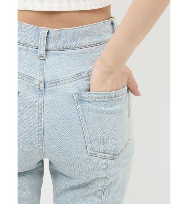 RESEXXY「ラインストーンデニムパンツ」|デニム|