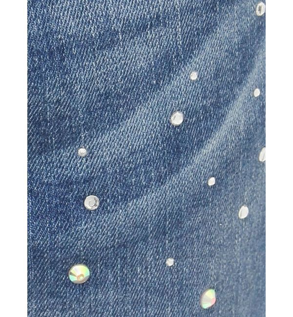 RESEXXY「ラインストーンデニムパンツ」|デニム|