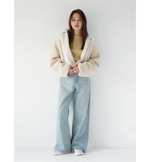 Ungrid「ハイウエストルーズデニム」|デニム|