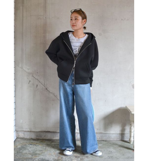 Ungrid「ハイウエストルーズデニム」|デニム|