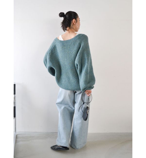 Ungrid「ハイウエストルーズデニム」|デニム|