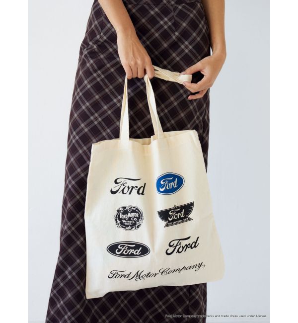 Ungrid「【別注】Fordロゴトートバッグ」|トートバッグ|