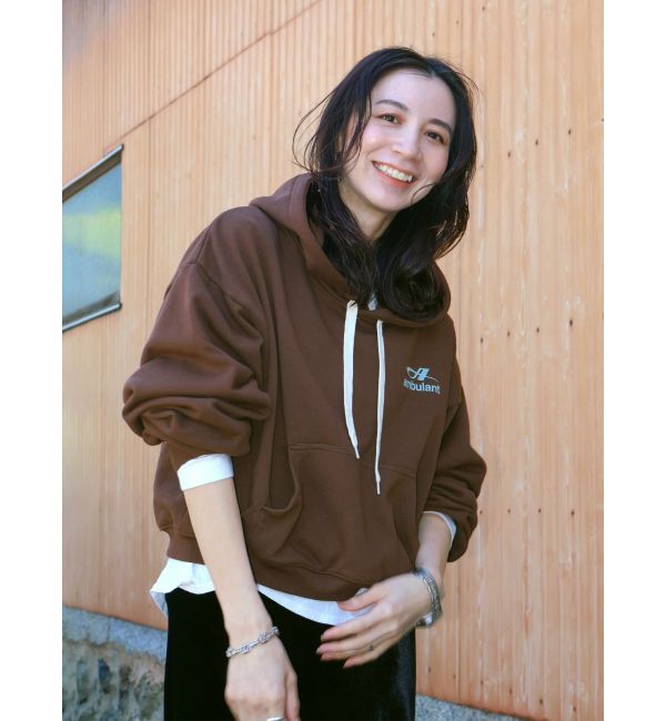 Ungrid「【WEB限定】ショートロゴプリントパーカー」|パーカー|