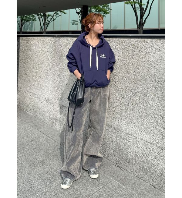 Ungrid「【WEB限定】ショートロゴプリントパーカー」|パーカー|