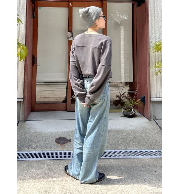 Ungrid「ハイウエストオーガニックコットンルーズデニム」|デニム|