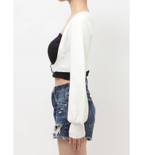 GYDA「GG bijou beltニットボレロ」|カーディガン|