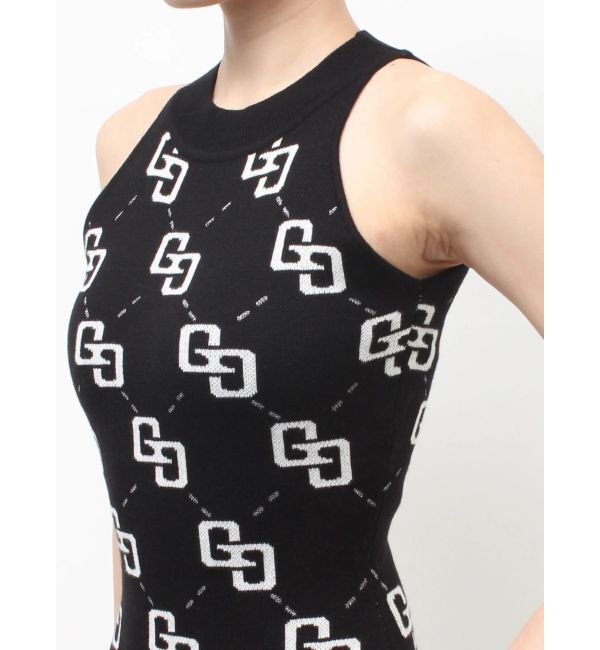 GYDA「GG glitter quiltingアメスリニットワンピース」|ワンピース|