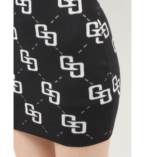 GYDA「GG glitter quiltingアメスリニットワンピース」|ワンピース|