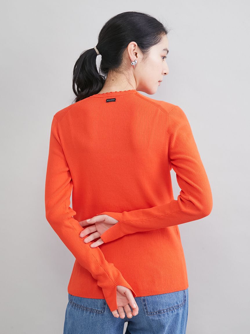 Mila Owen「刺繍スカラヘンリーネックニット」|ニット・セーター|