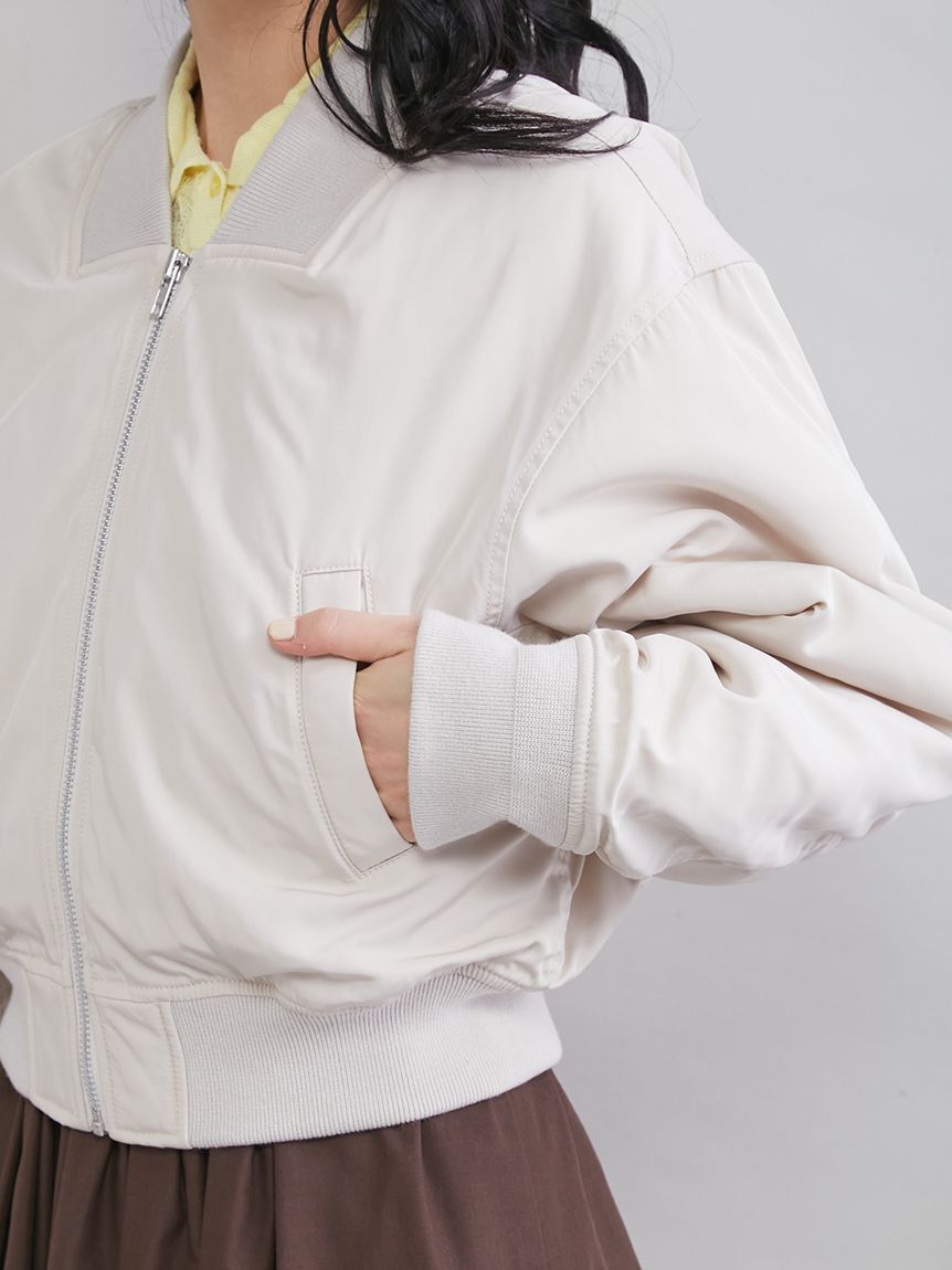 Mila Owen「ショートMA-1」|ブルゾン・スタジャン|