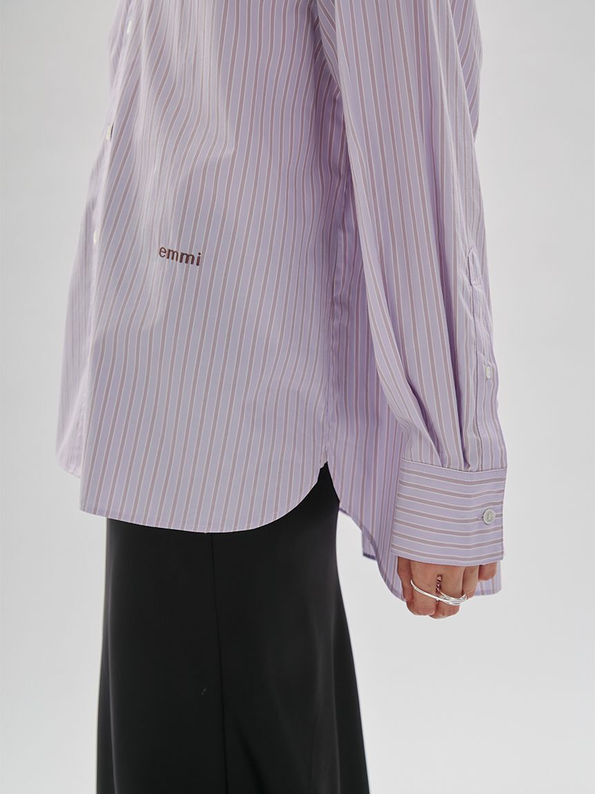 emmi atelier「【ONLINE限定カラーあり】ストライプベーシックシャツ」|シャツ・ブラウス|