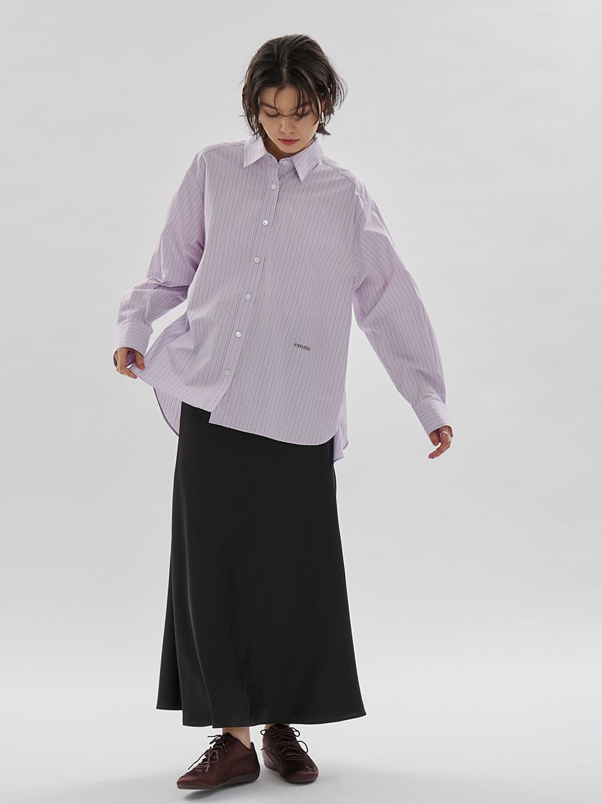 emmi atelier「【ONLINE限定カラーあり】ストライプベーシックシャツ」|シャツ・ブラウス|