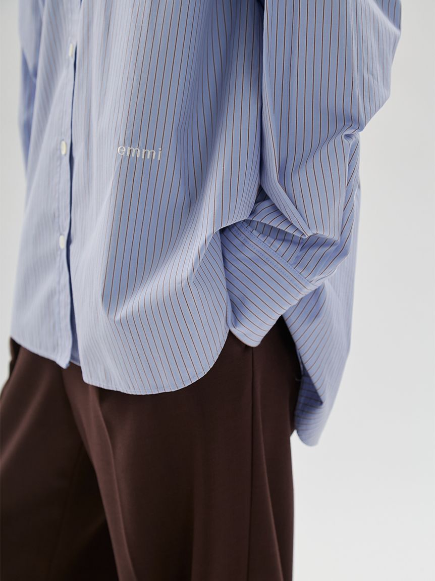emmi atelier「【ONLINE限定カラーあり】ストライプベーシックシャツ」|シャツ・ブラウス|