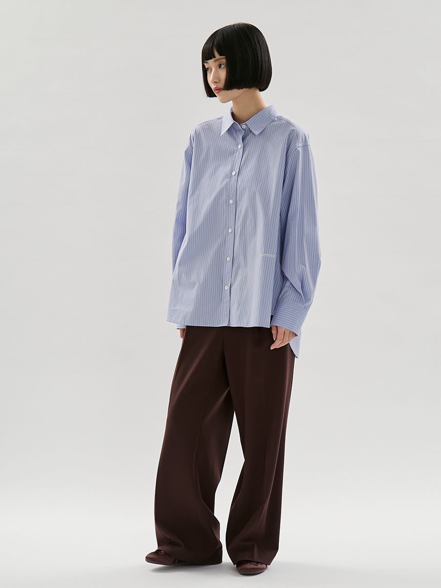 emmi atelier「【ONLINE限定カラーあり】ストライプベーシックシャツ」|シャツ・ブラウス|