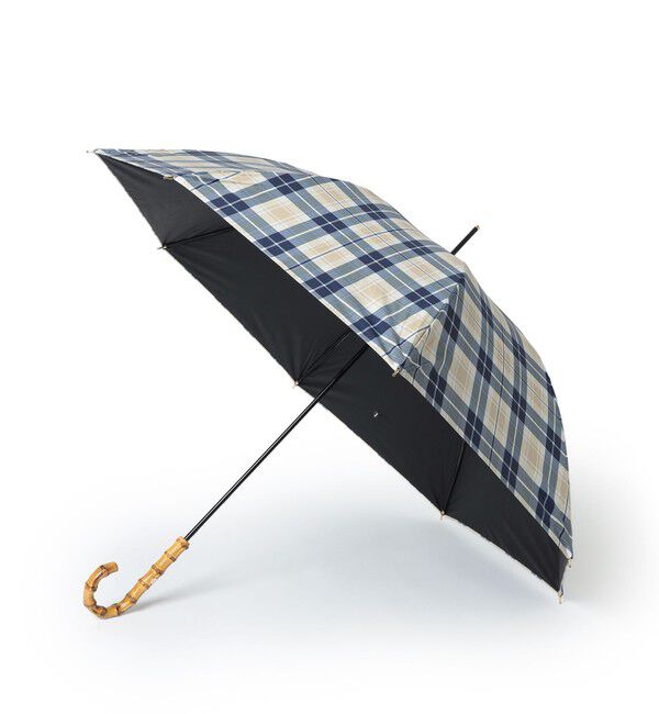 MACKINTOSH PHILOSOPHY「ハウスチェックバンブー長傘」|傘|オフホワイト