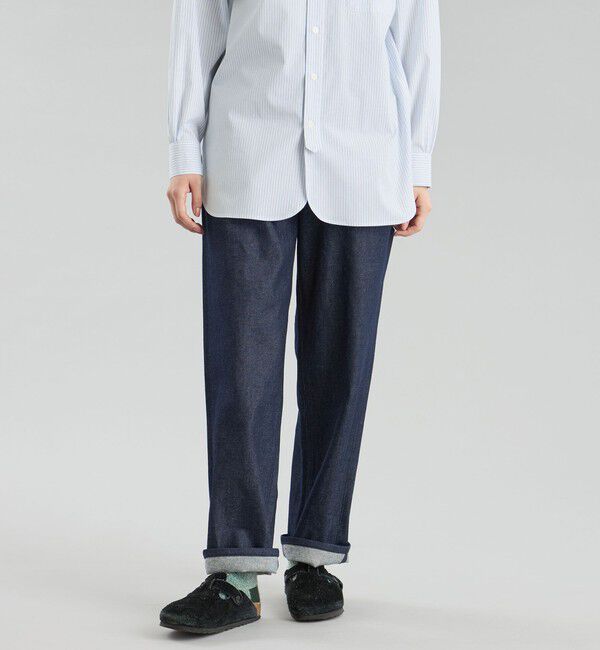 MACKINTOSH PHILOSOPHY「GREY LABEL シンチバックワイドデニム」|デニム|ネイビー