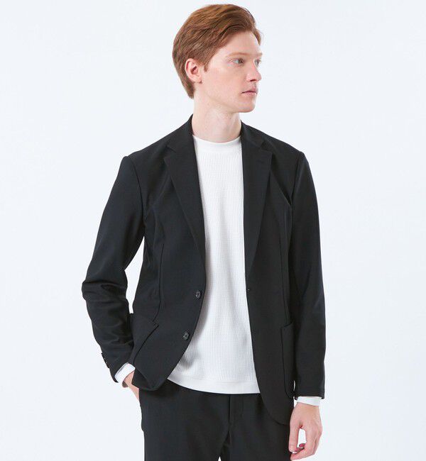 MACKINTOSH PHILOSOPHY「ブリテック イージージャケット ハイテンショントリコット」|テーラードジャケット|ブラック