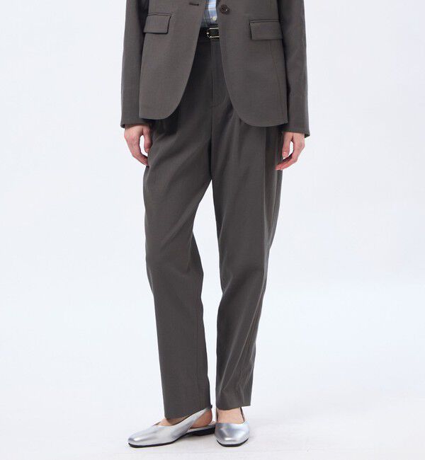 MACKINTOSH PHILOSOPHY「【MP STANDARD TROUSERS 002 SLIM FIT】DRY OXFORD製」|スラックス|チャコールグレー