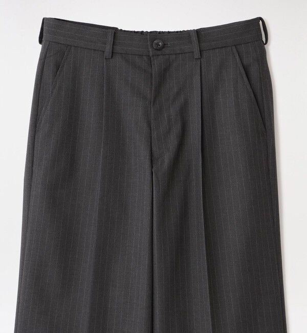  「ストライプワイドスラックス」|スラックス|