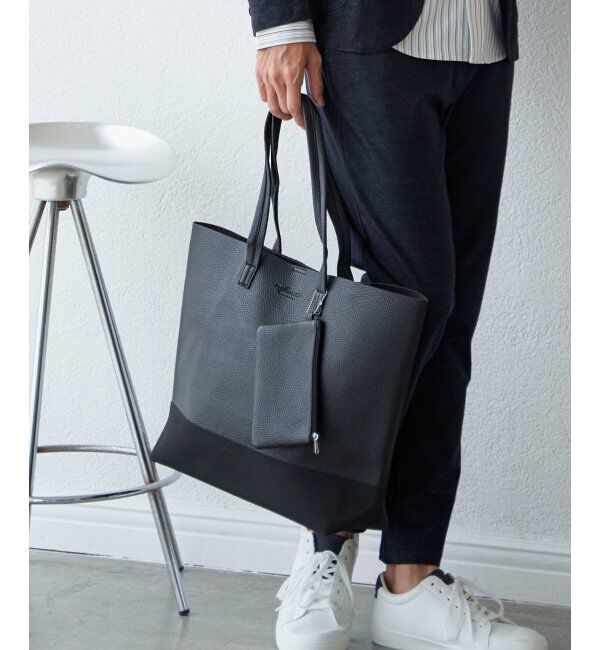 ikka「バイカラーシュリンクトートバッグ」|その他|