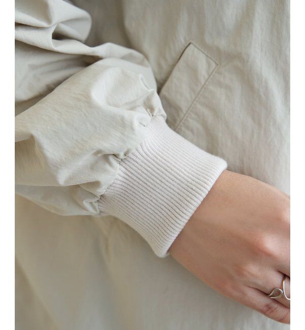 ikka「ミドル丈リブブルゾン」|ブルゾン・スタジャン|