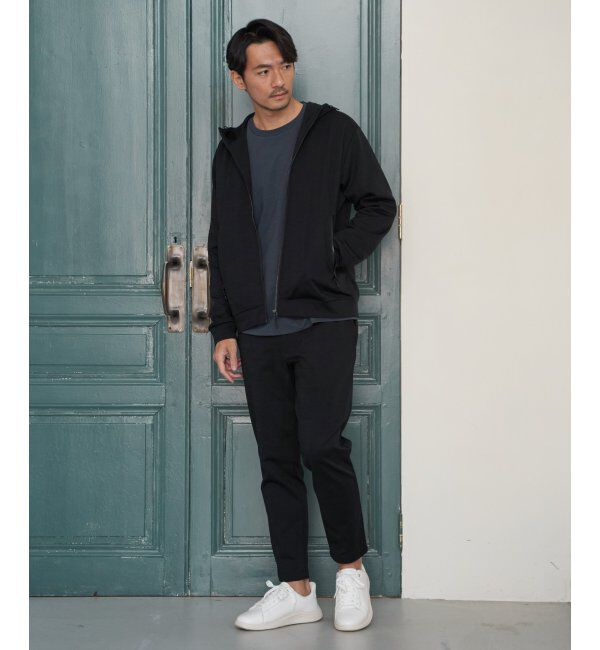 ikka「【イージーケア／吸水速乾】ドライポンチジップパーカ」|カーディガン|