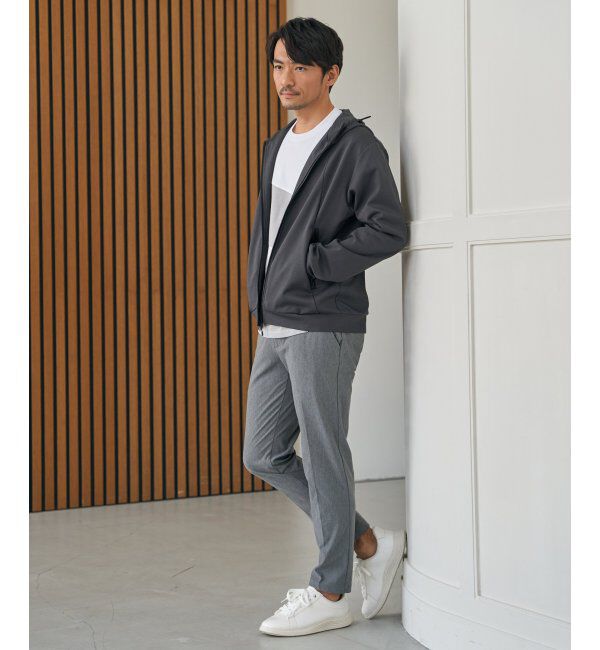 ikka「【イージーケア／吸水速乾】ドライポンチジップパーカ」|カーディガン|