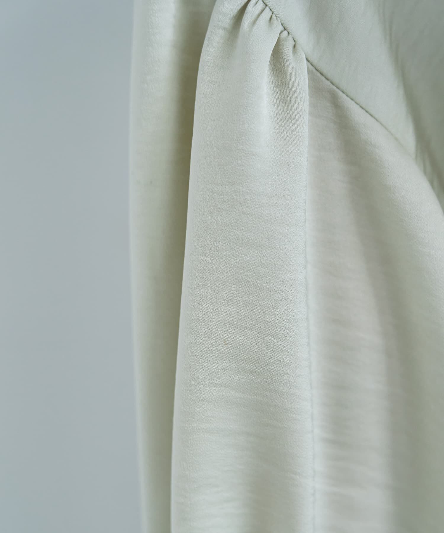 STYLE DELI「シボ生地ブラウジングスリーブブラウス」|シャツ・ブラウス|