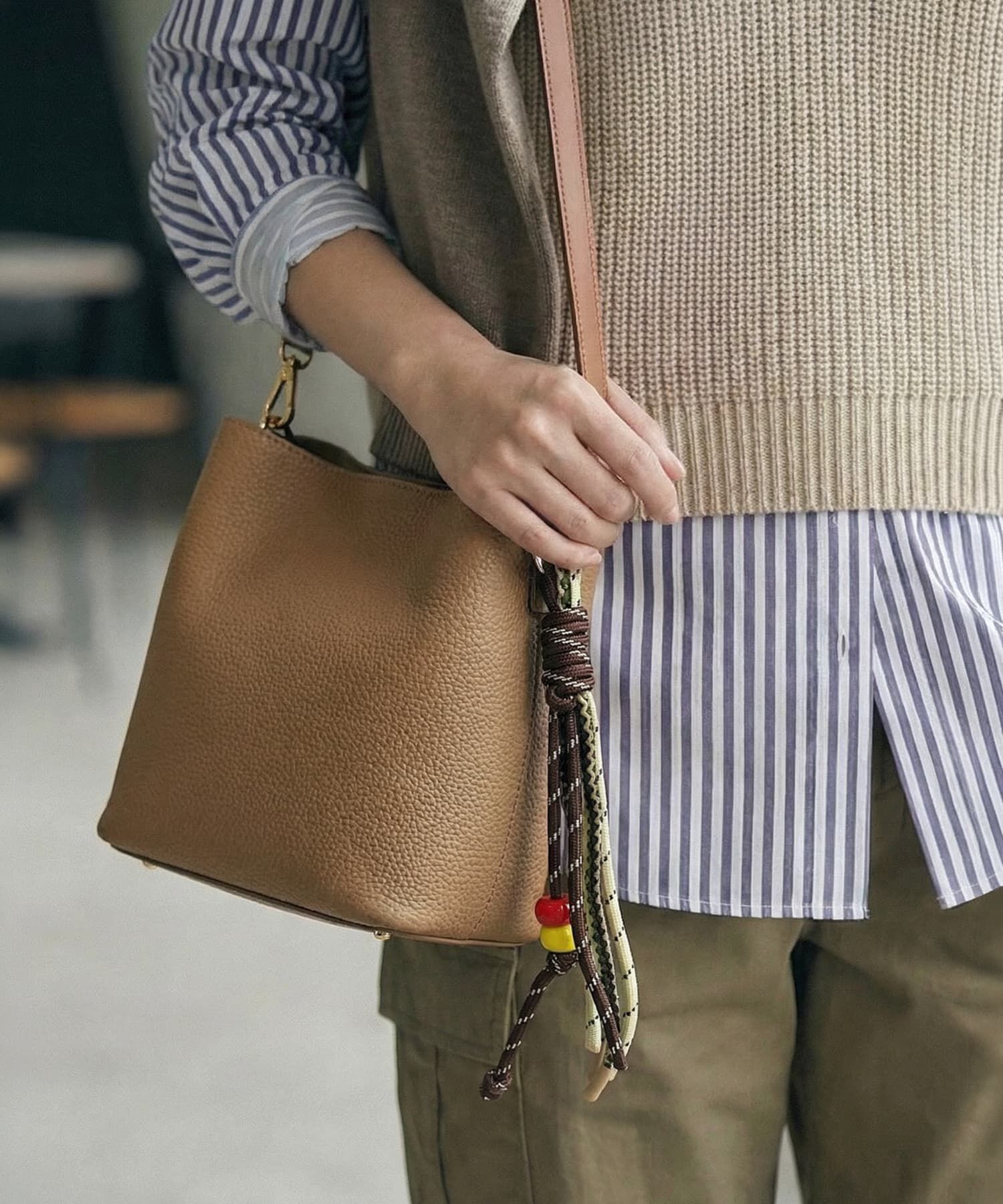 STYLE DELI「【DELI by】カラーブレイドフリンジ・バッグチャーム」|チャーム・キーホルダー|