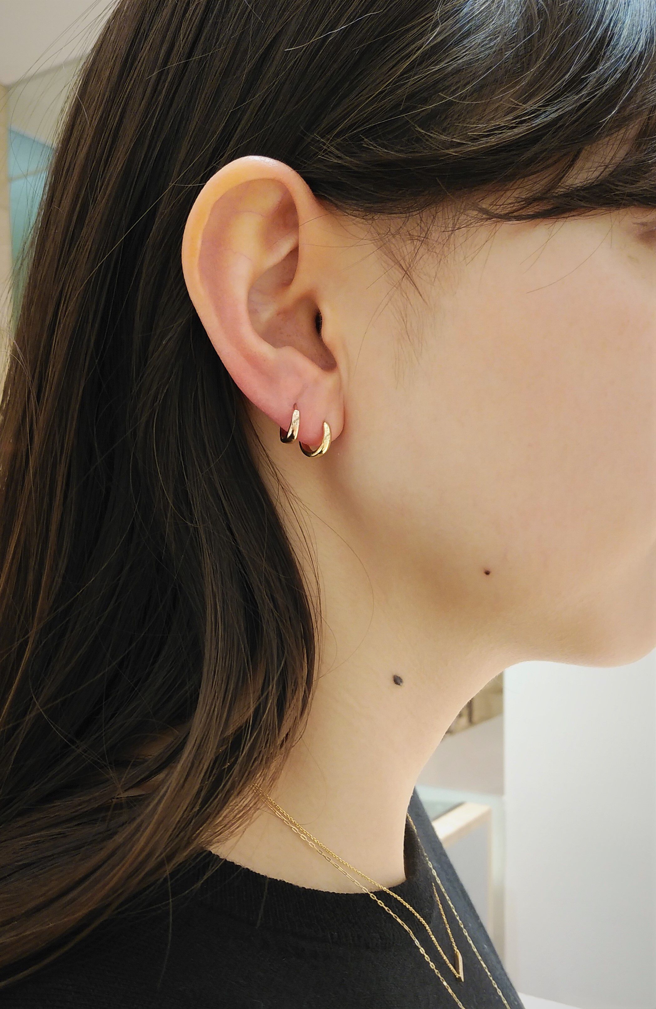 STAR JEWELRY「CLICK HOOP」|ピアス|