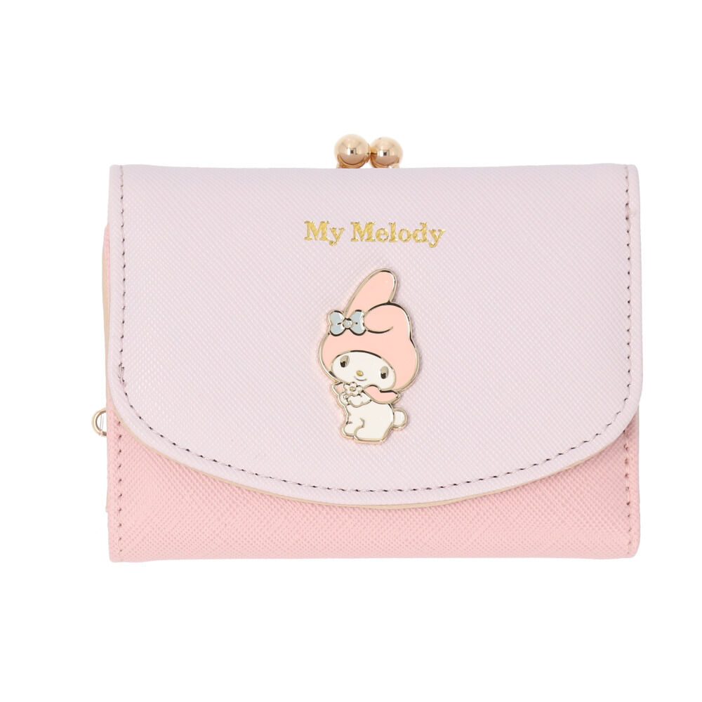 BACKYARD FAMILY「財布 サンリオ 三つ折り 通販 三つ折り財布 がま口財布 がまぐち財布 がまぐち サイフ お財布」|財布|ピンク1