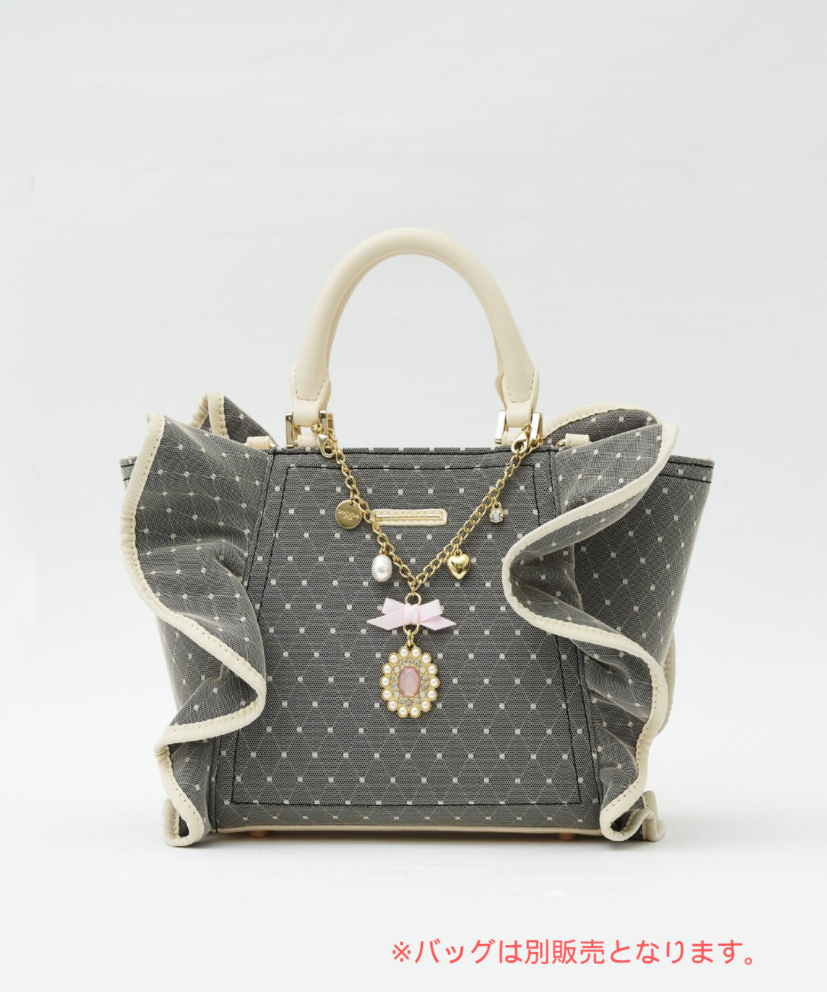 Samantha Vega「リボンカラービジューバッグチャーム」|チャーム・キーホルダー|