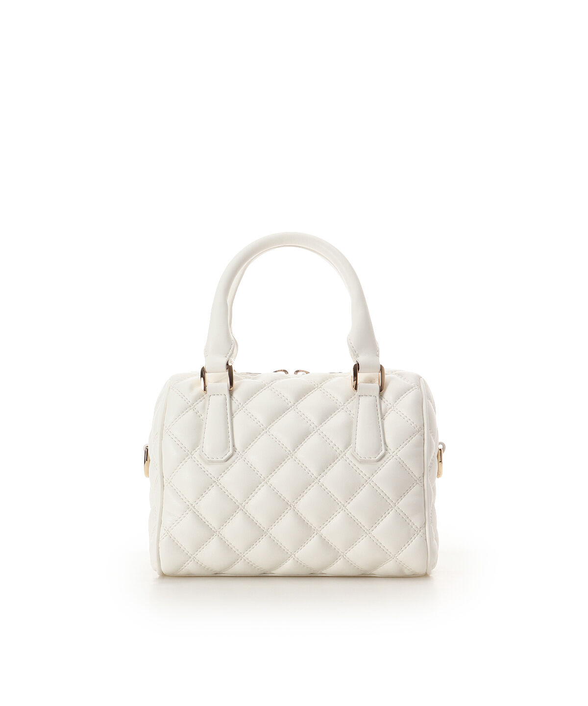 Samantha Vega「ダブルステッチダイヤキルトハンドバッグ」|ハンドバッグ|