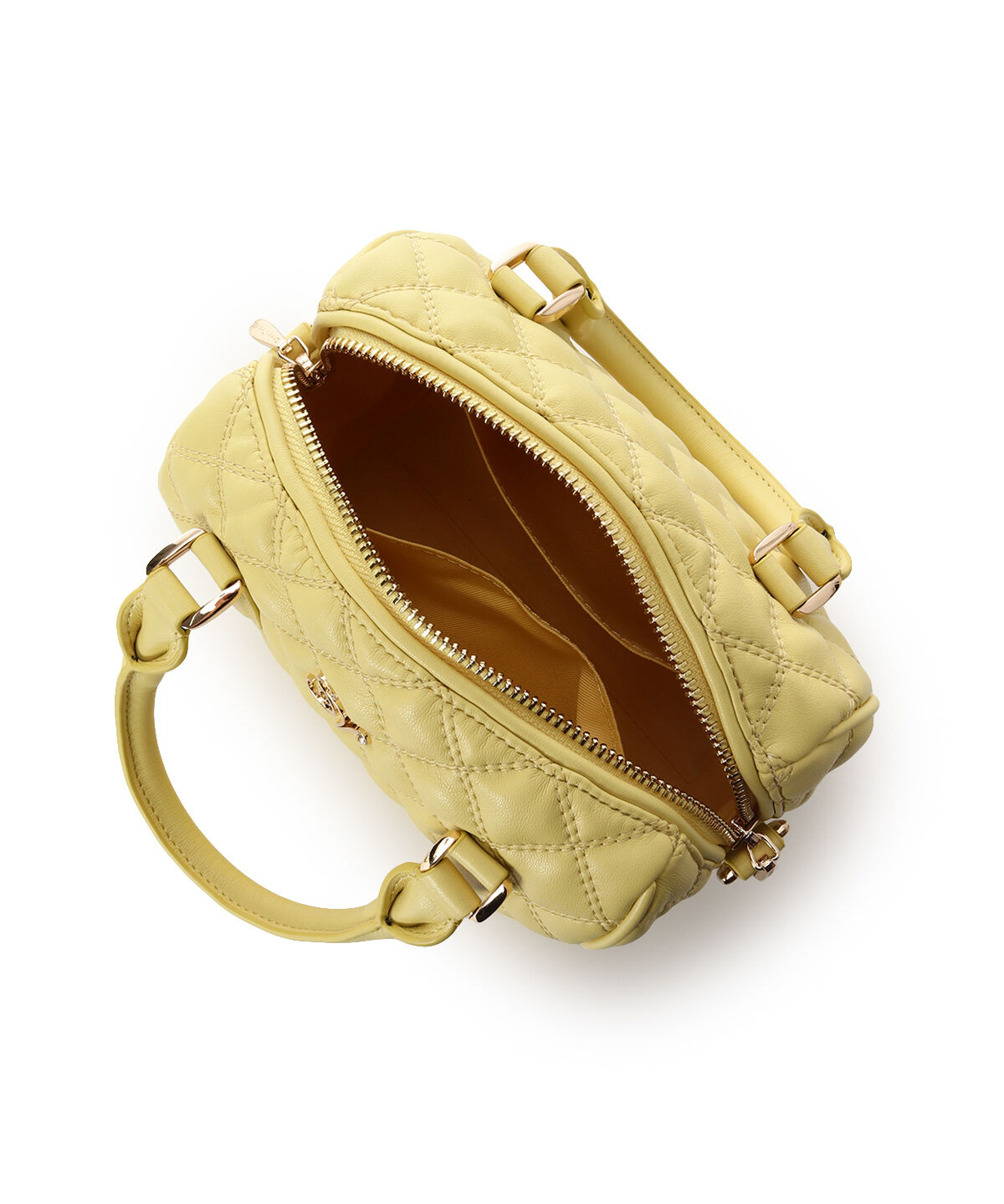 Samantha Vega「ダブルステッチダイヤキルトハンドバッグ」|ハンドバッグ|