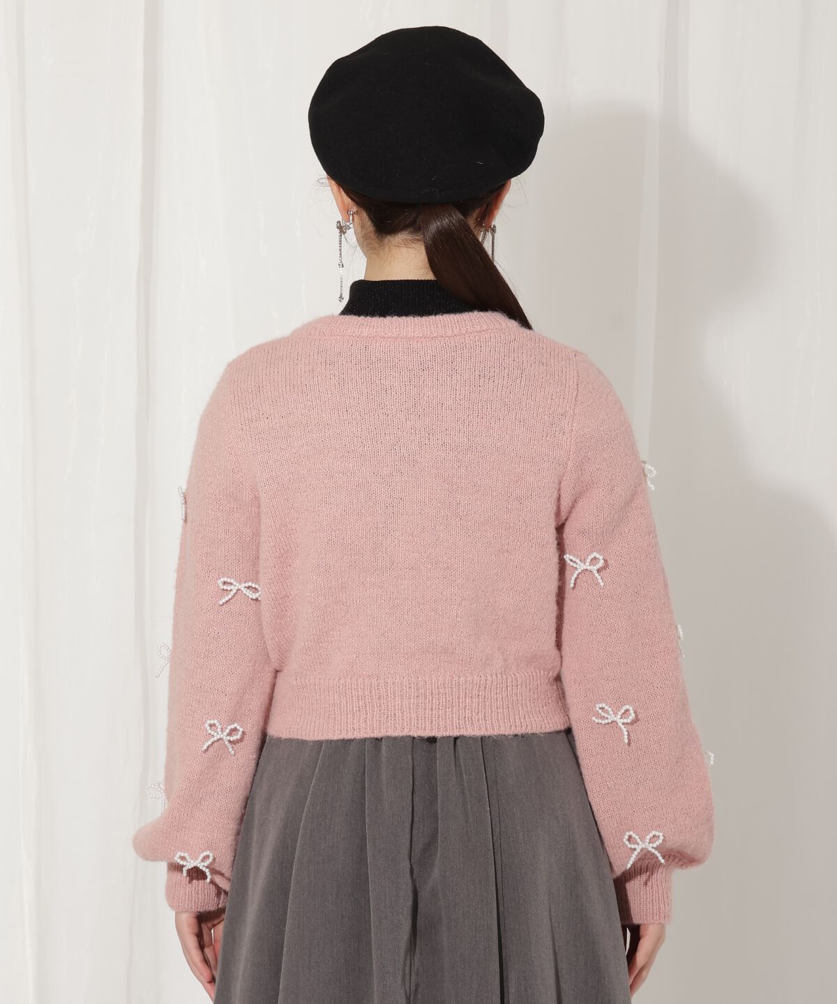 WILLSELECTION「リボンパーツ付きカーディガン」|カーディガン|