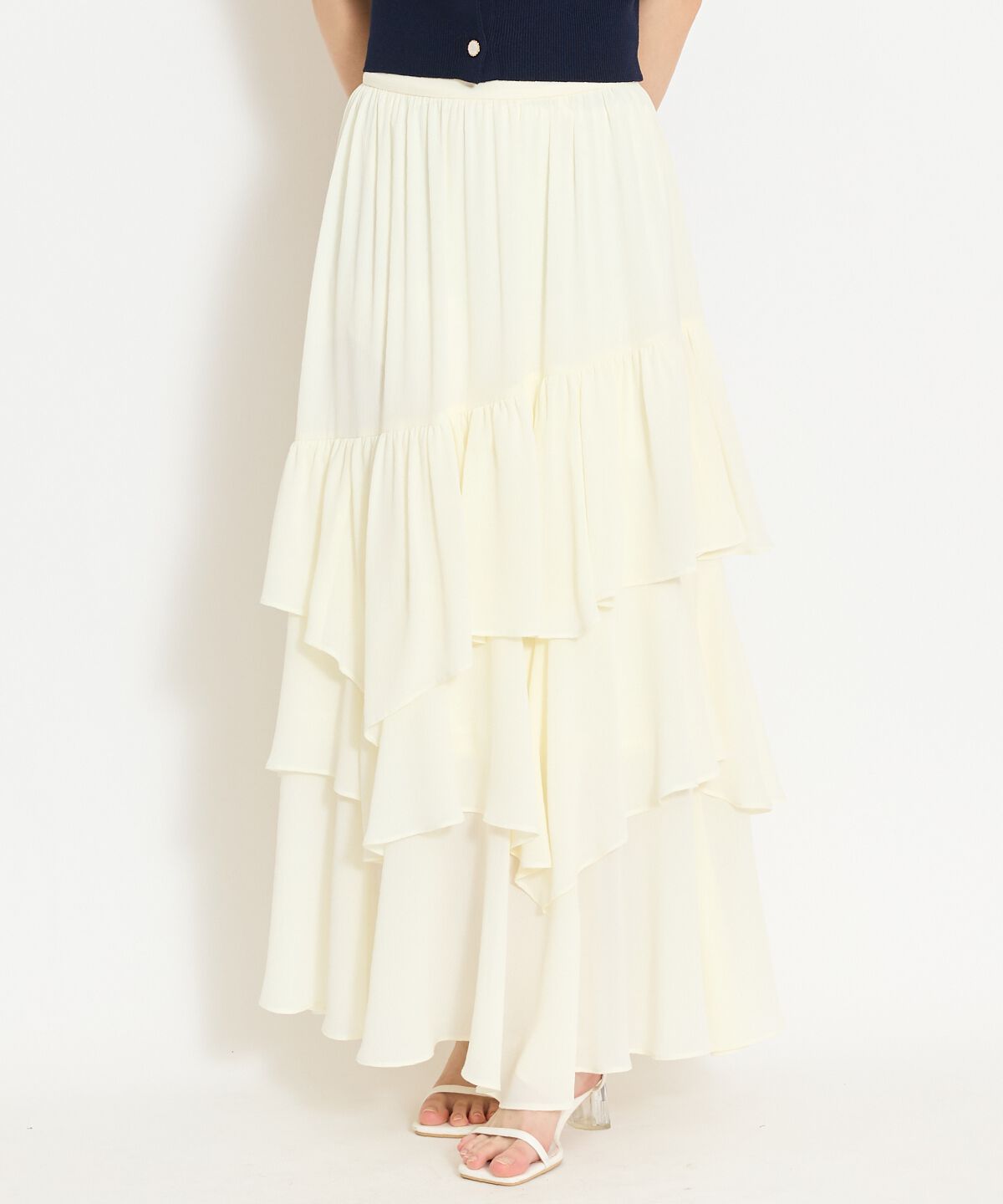 WILLSELECTION「アシメティアードスカート」|フレア|