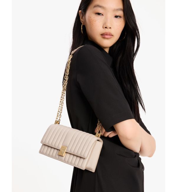 kate spade new york「デコ キルテッド ミニ フラップ チェーン クロスボディ」|ショルダー・メッセンジャー|