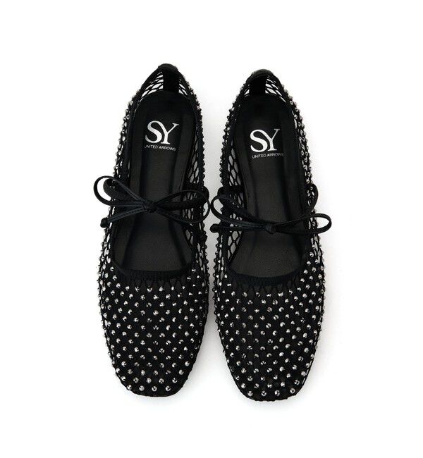 SY UNITED ARROWS「＜SY＞グレアネットバレエ フラット10●&uarr;」|バレエシューズ|